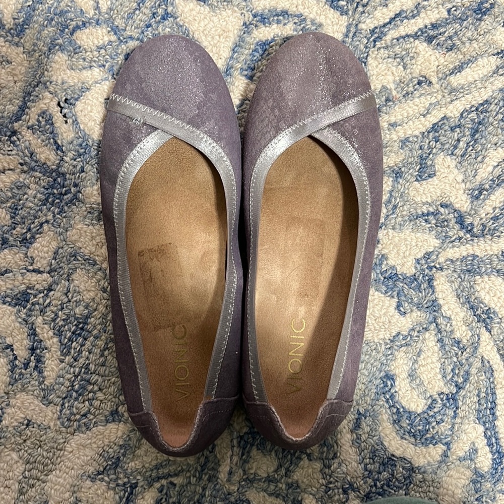 Vionic Caroll Spark Lavender Ballet Flats 6.5